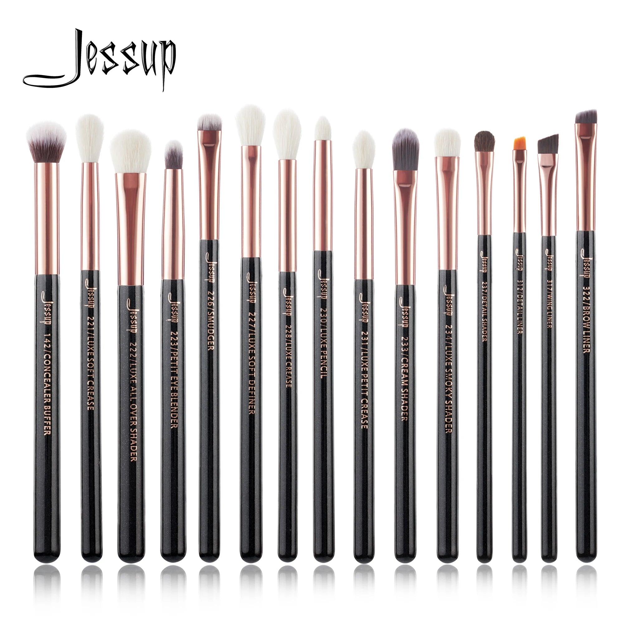 Professional Makeup Brush Set - 15 Pieces
