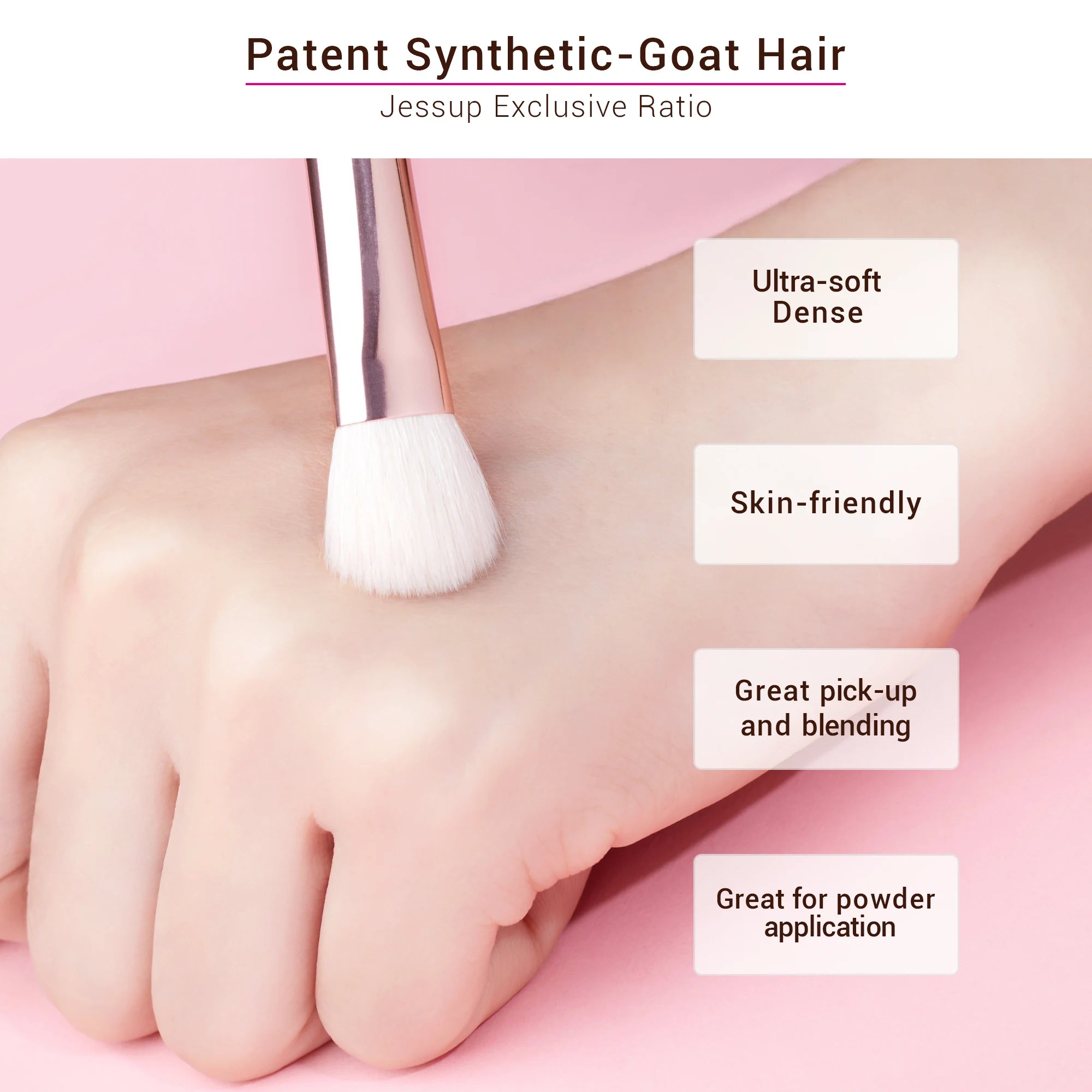 Professional Makeup Brush Set - 15 Pieces