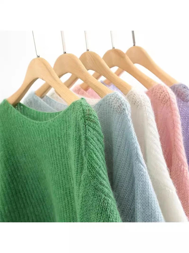 Sheer Knit Sweater - Cashmere Blend