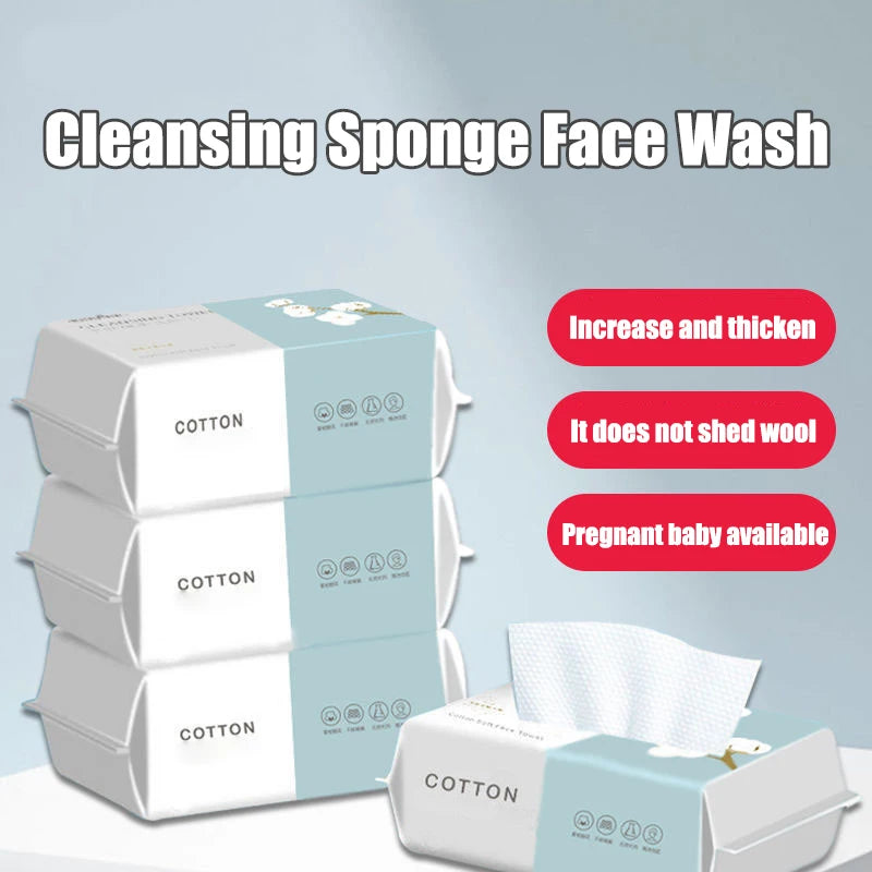 Disposable Facial Cleansing Towels - 100 Pack
