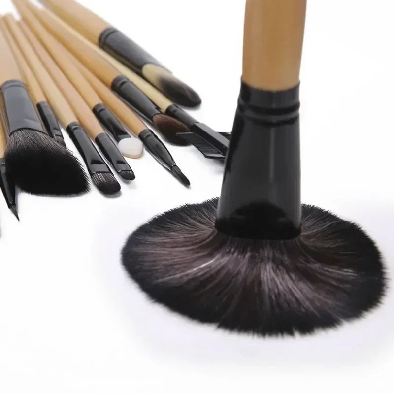 Professional Makeup Brush Set - 24 Pieces with Bag