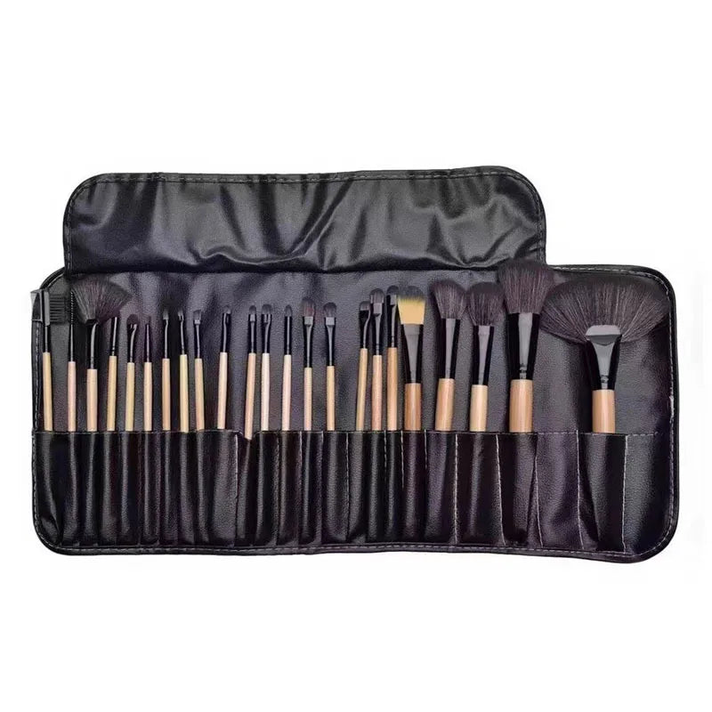 Professional Makeup Brush Set - 24 Pieces with Bag
