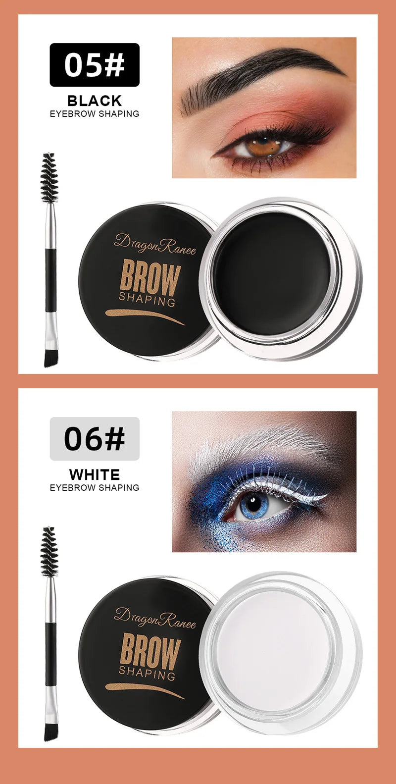 6-Color Eyebrow Styling Cream