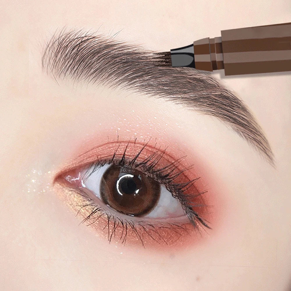 4-Prong Waterproof Eyebrow Pencil