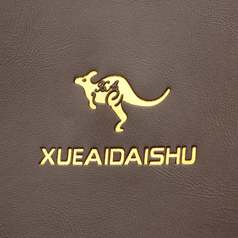 Kangaroo Print Leather Shoulder Bag