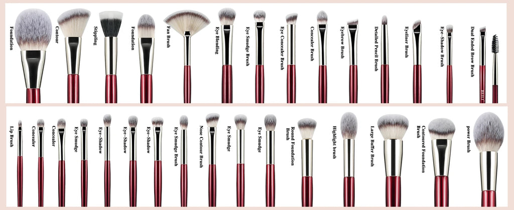 Professional Eyeshadow Brush Set - 15 Pieces