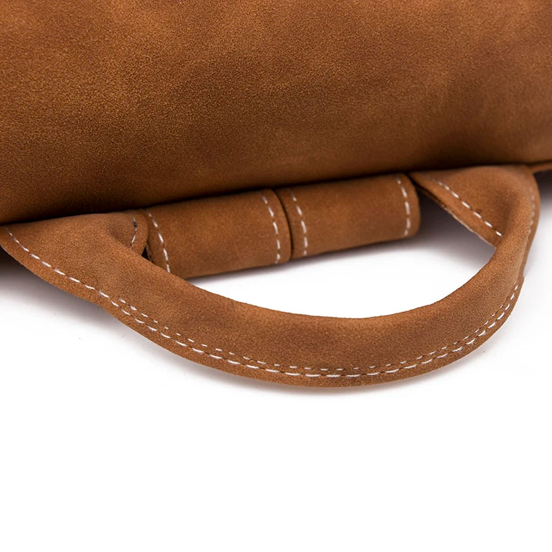 Leather Backpack for Women - Laptop Travel Bag