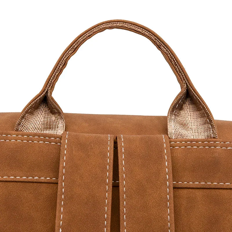 Leather Backpack for Women - Laptop Travel Bag