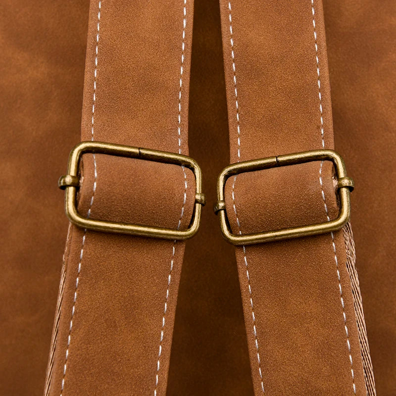 Leather Backpack for Women - Laptop Travel Bag