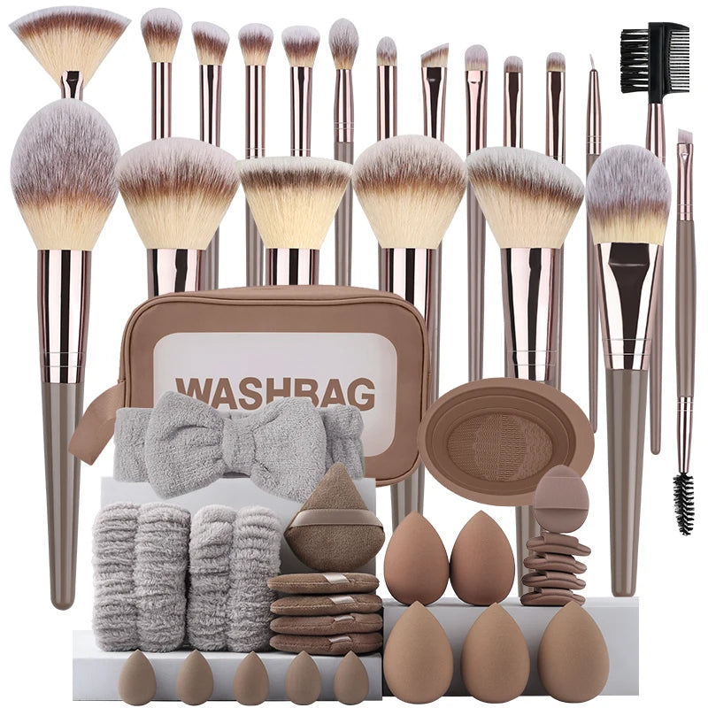 Professional Makeup Brush Set - 3-20 Pieces